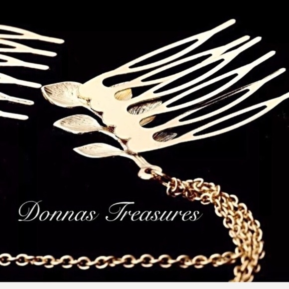 ❤️Gold Comb & Chain Accessory - Picture 3 of 4